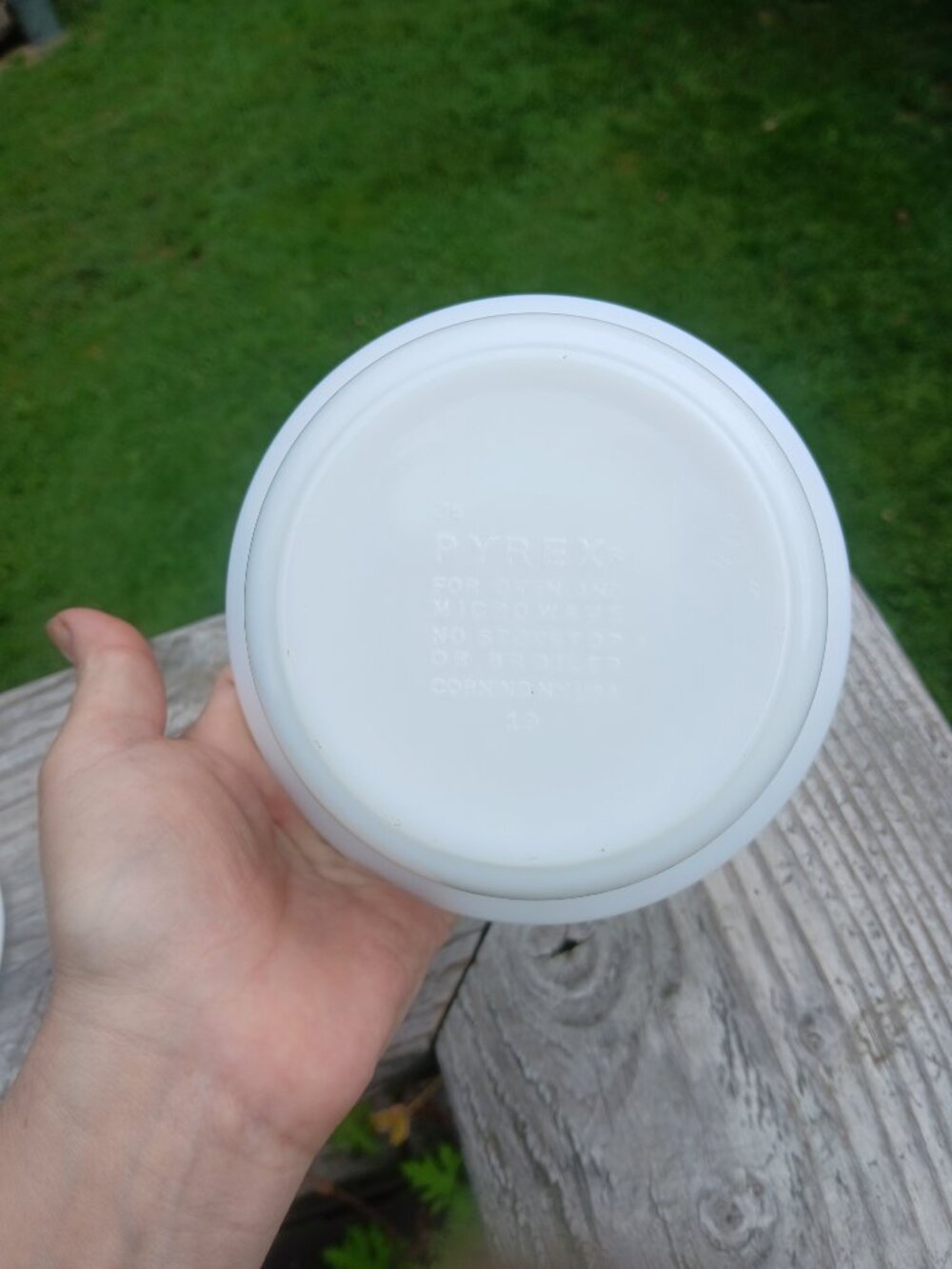 Vintage Pyrex Spring Blossom Green Crazy Daisy Butter Tub Dish Plastic Lid USA - Picture 10 of 17